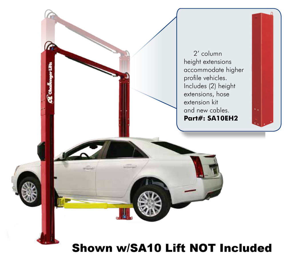 Challenger 2' Column Height Lift Extensions