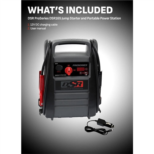 Schumacher DSR165 ProSeries 12V Jump Starter & Portable Power
