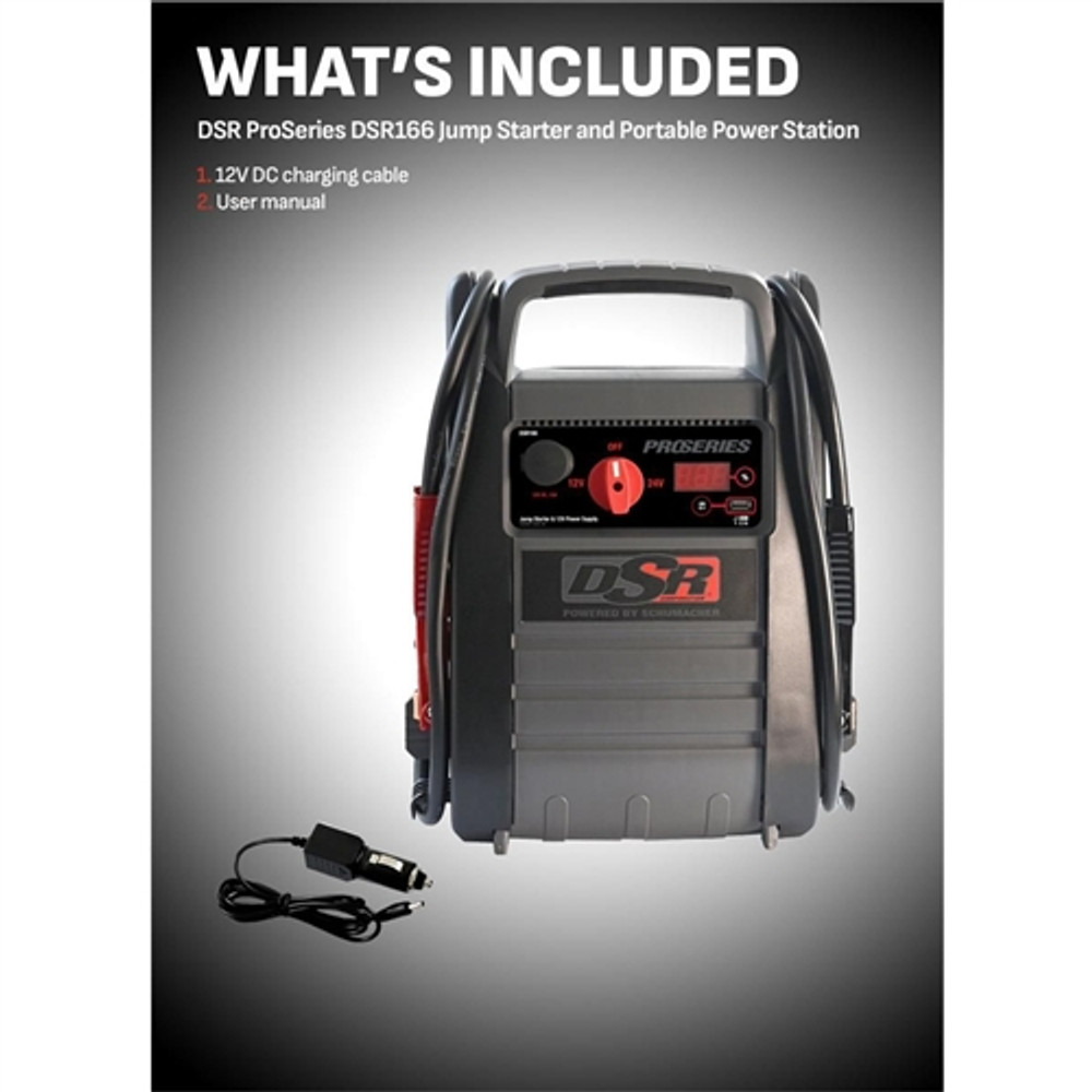 Schumacher DSR166 DSR Proseries 4400A 12V/24V Jump Starter & Portable Power Station
