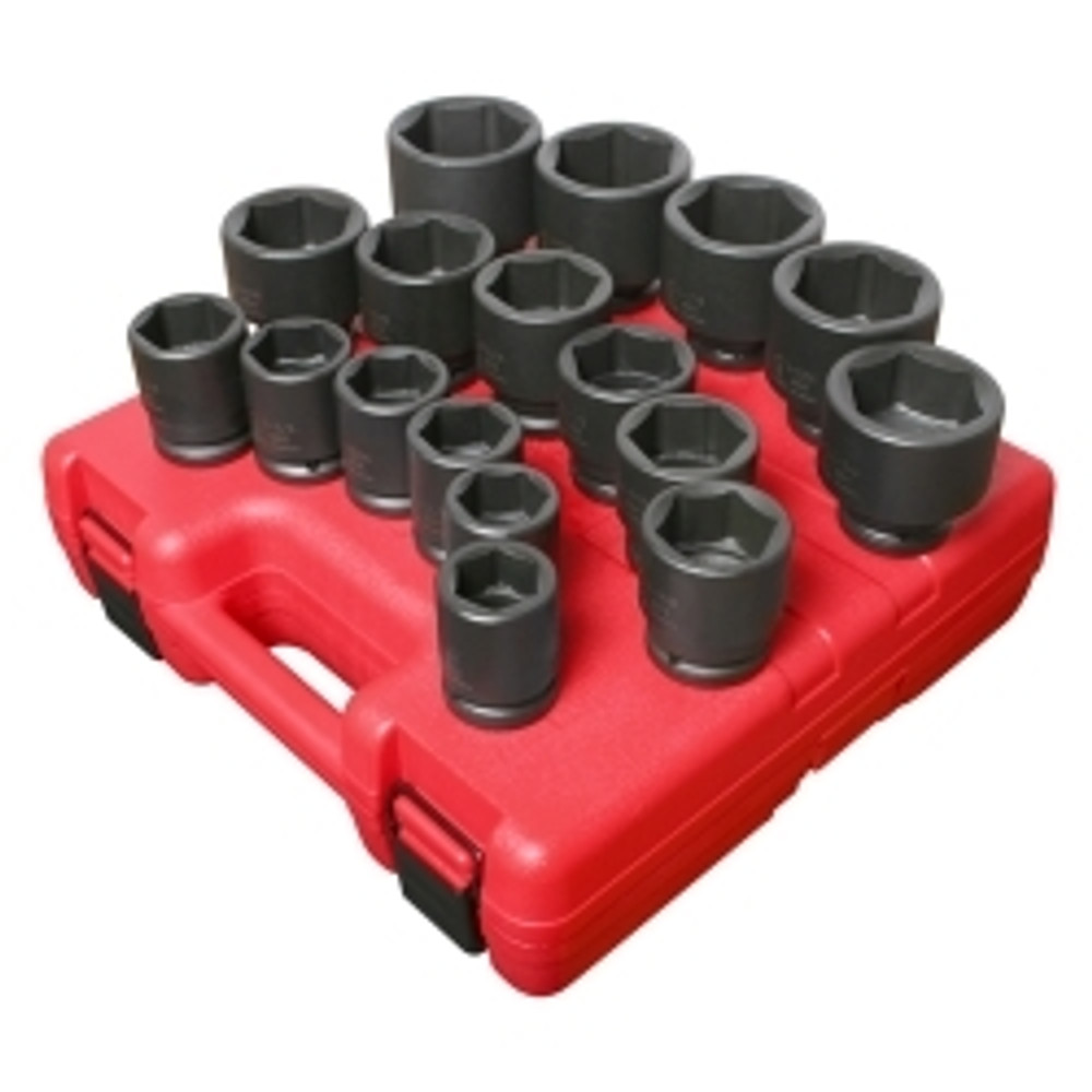 17pc 3/4"D 6pt SAE Heavy Duty Impact Socket Set 17pc 3/4"D 6pt SAE Heavy Duty Impact Socket Set