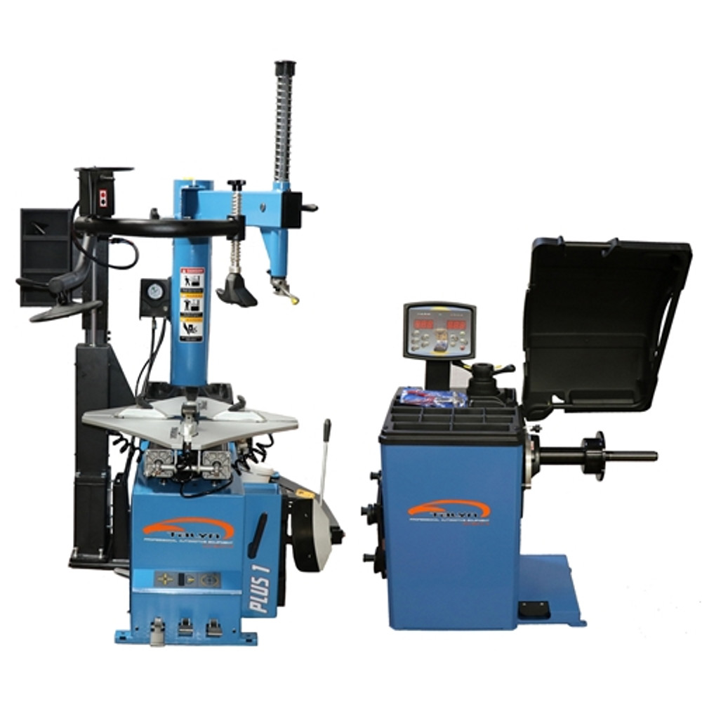 Talyn Plus1-V Variable Speed Tire Changer w/PL330 &  CB-67 Highly Accurate Wheel Balancer
