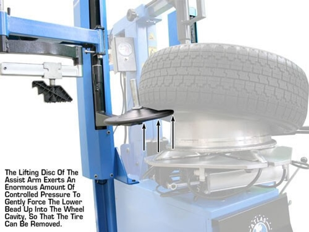 Atlas® TC229DAA Elec/Pneumatic Wheel Clamp Tire Changer w/Dual Arms