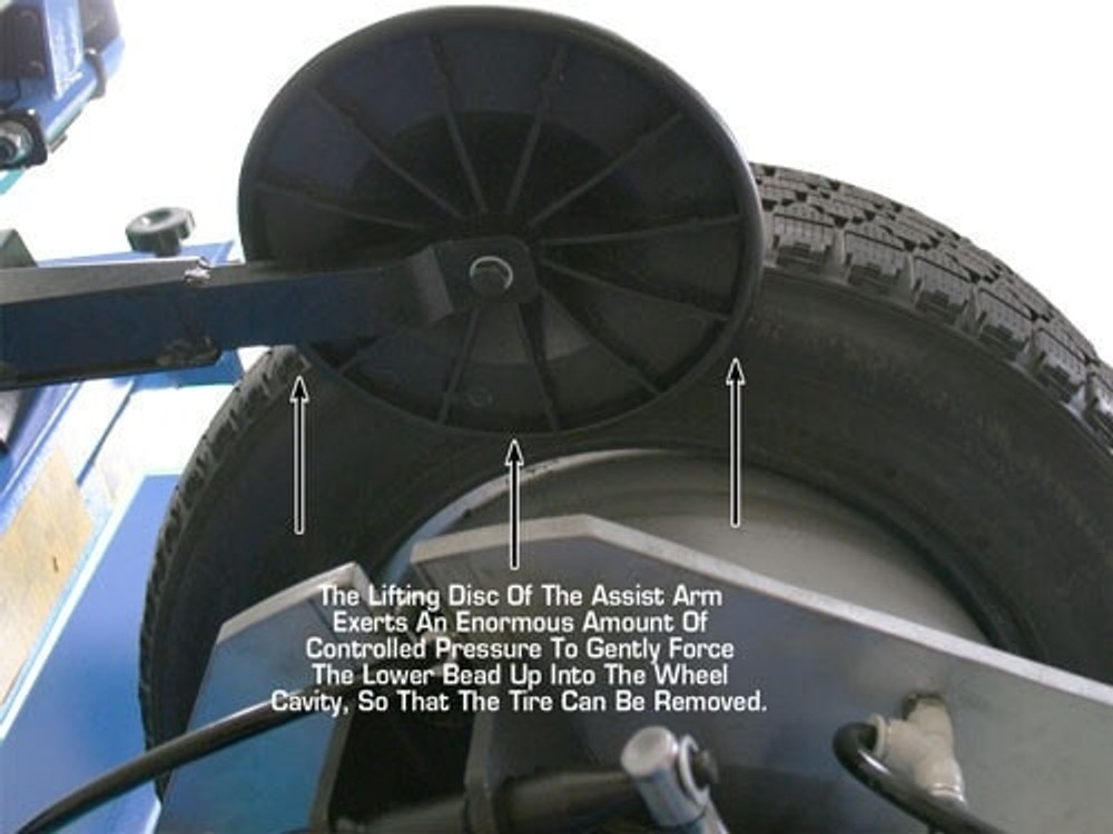 Atlas® TC229LH Elec/Pneumatic Wheel Clamp Tire Changer w/Assist Arm