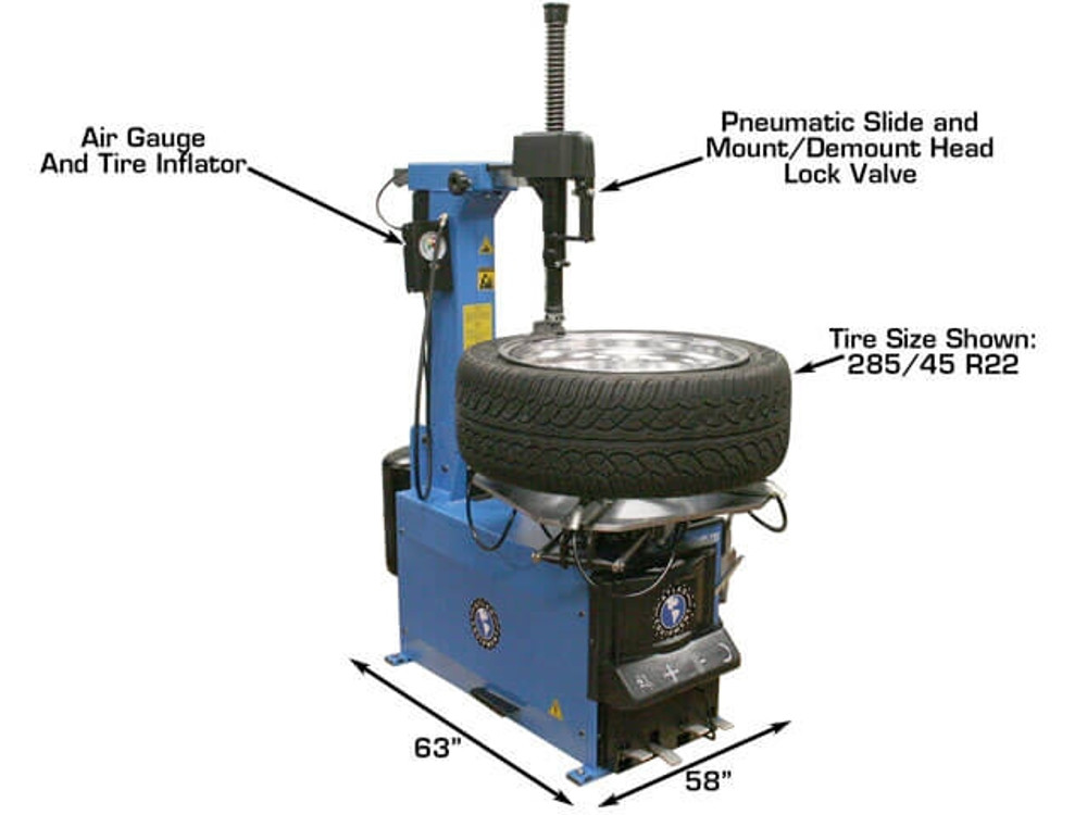 Atlas® TCWB-COMBO4 TC755EZ Tire Changer & WB49-2 PRO Wheel Balancer Combo