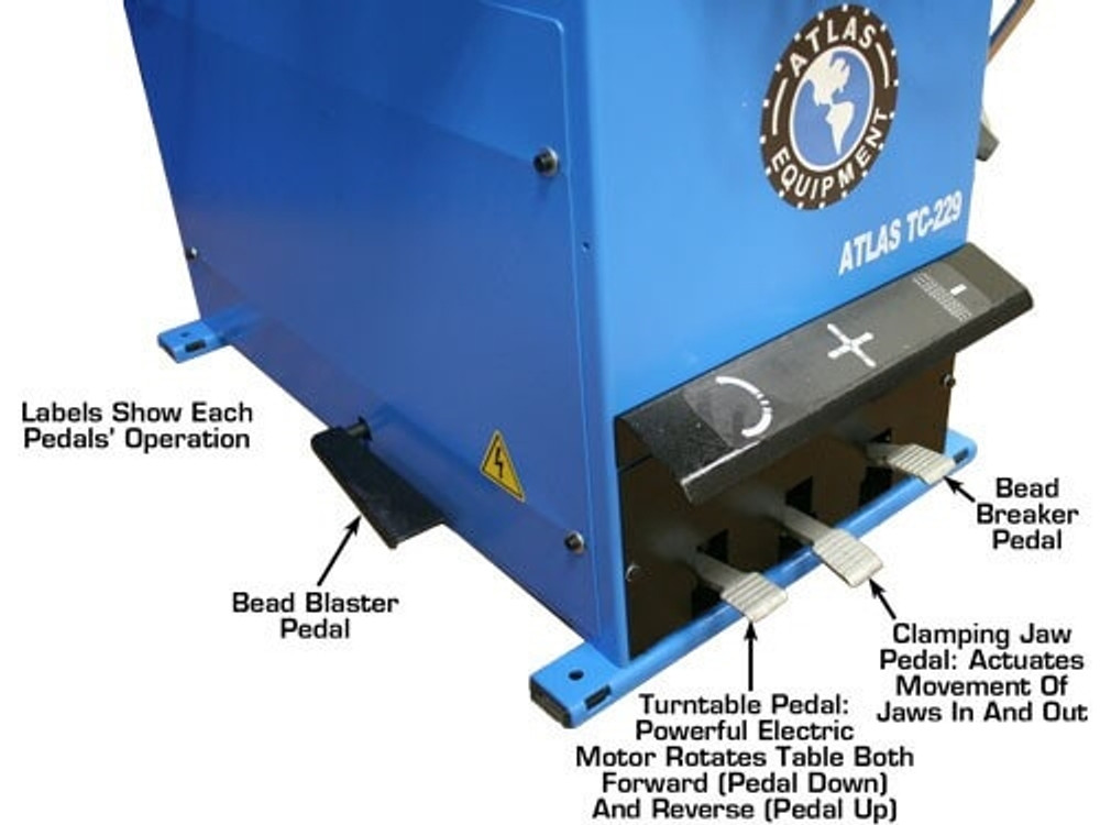 Atlas® TCWB-COMBO5 TC229 Tire Changer & WB41 Wheel Balancer Combo