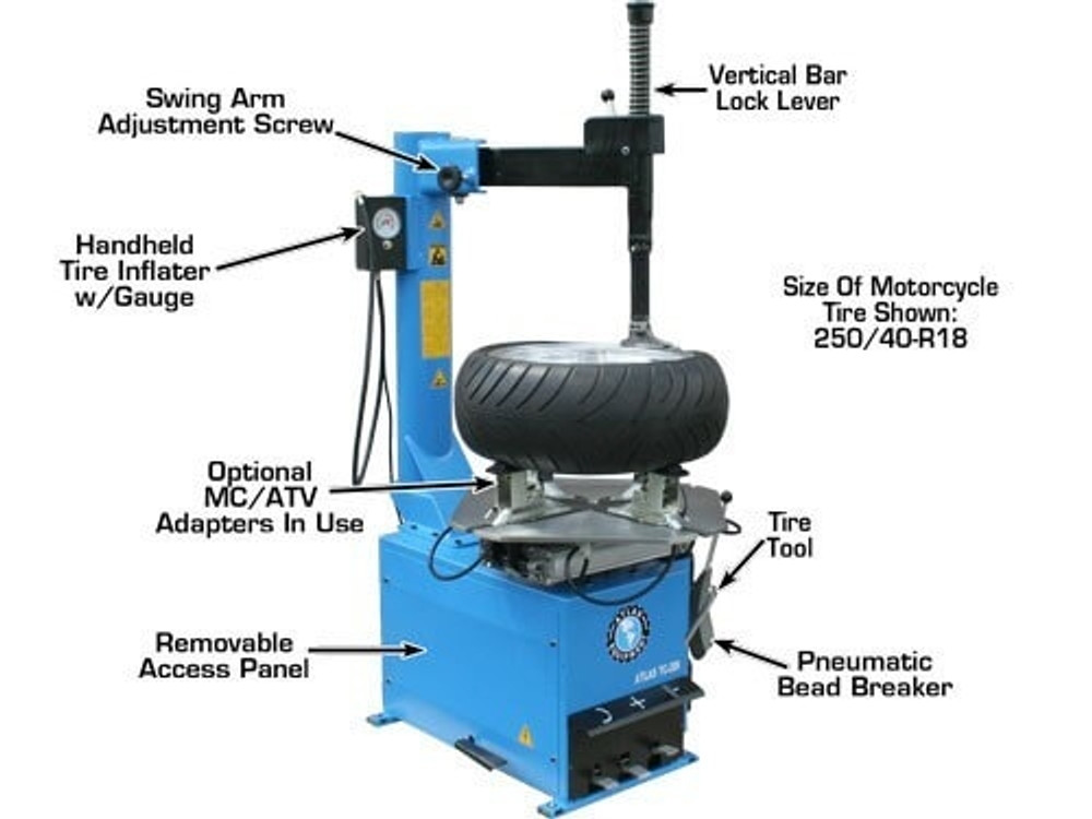 Atlas® TCWB-COMBO8 TC289 Tire Changer & WB11 Wheel Balancer Combo