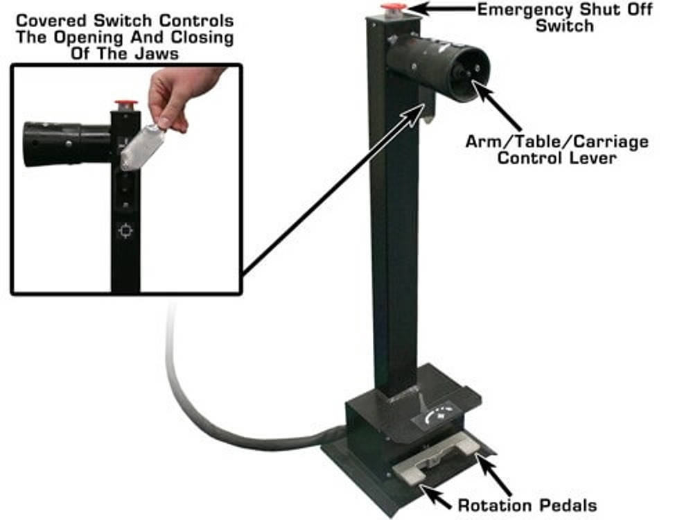 Atlas® TTC301 Heavy Duty Truck Tire Changer & WBT210 Wheel Balancer Combo