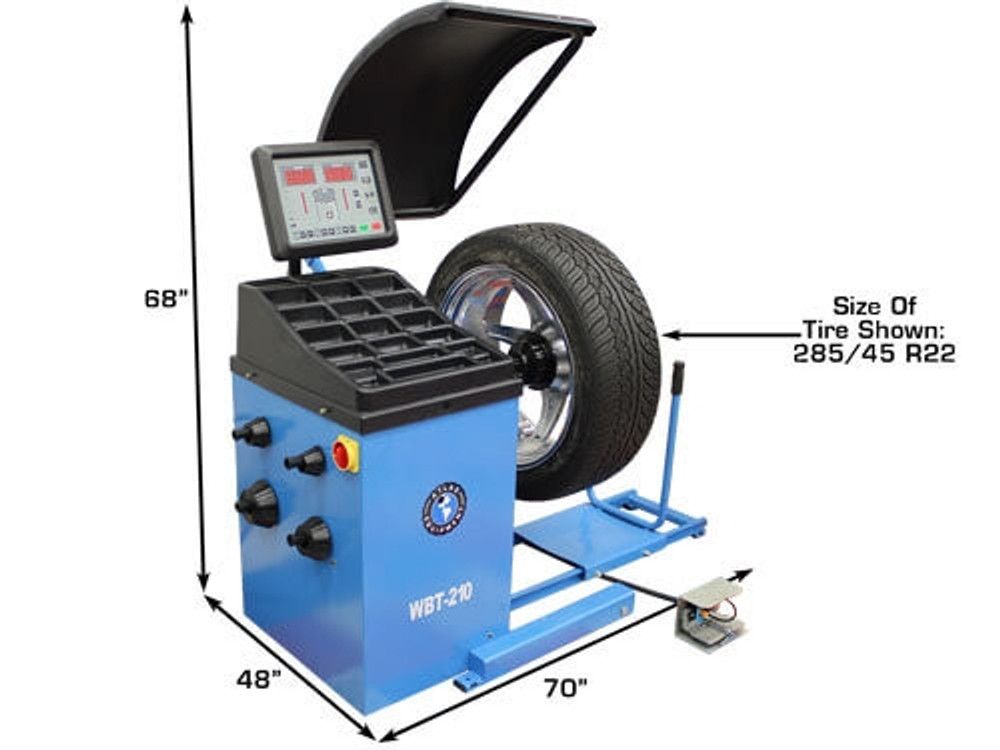 Atlas® TTC301 Heavy Duty Truck Tire Changer & WBT210 Wheel Balancer Combo