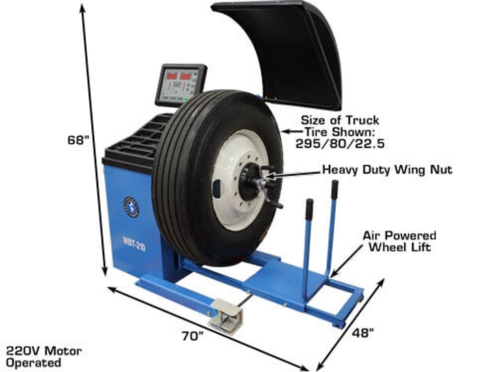 Atlas® TTC301 Heavy Duty Truck Tire Changer & WBT210 Wheel Balancer Combo