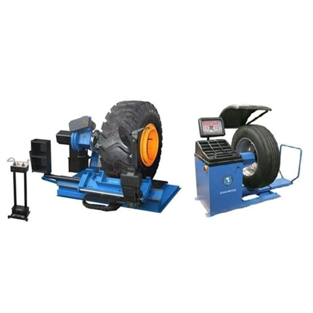 Atlas® TTCWB-COMBO4 TTC306 Deluxe Automated Truck Tire Changer & WBT210 Wheel Balancer Combo