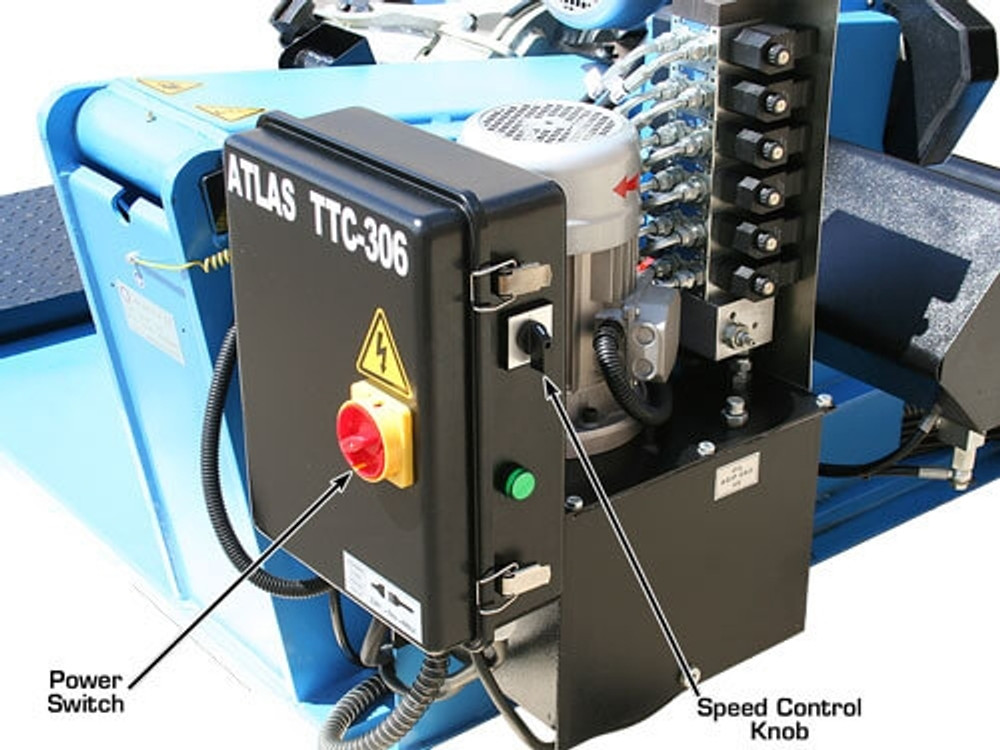 Atlas® TTCWB-COMBO4 TTC306 Deluxe Automated Truck Tire Changer & WBT210 Wheel Balancer Combo