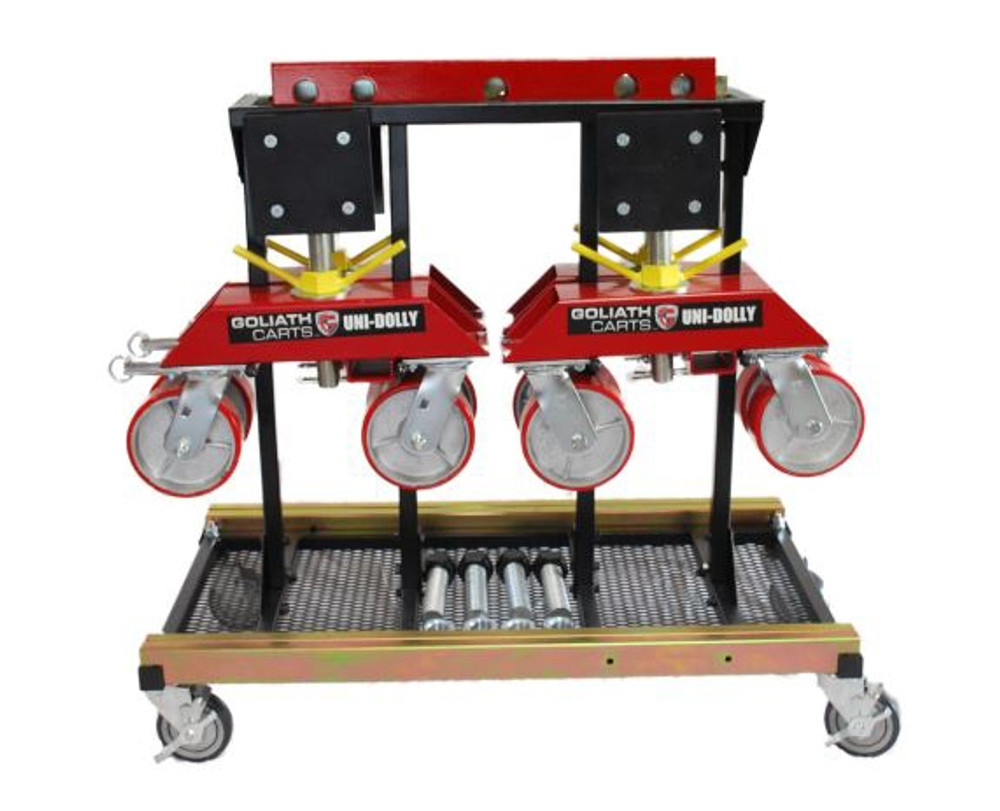 Goliath Cart UD-S-248 UD-Stand & Qty 2 UD-4800 Uni-Dolly Car Dollies