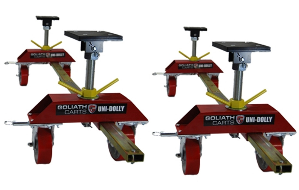 Goliath Cart UD-S-248 UD-Stand & Qty 2 UD-4800 Uni-Dolly Car Dollies