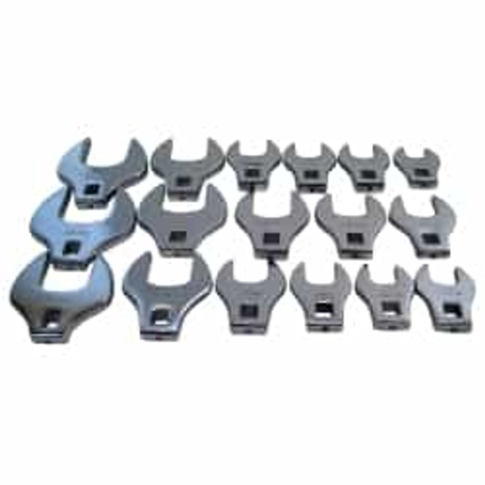 17 Piece 1/2" Drive Jumbo Crowfoot Wrench Set 17 Piece 1/2" Drive Jumbo Crowfoot Wrench Set