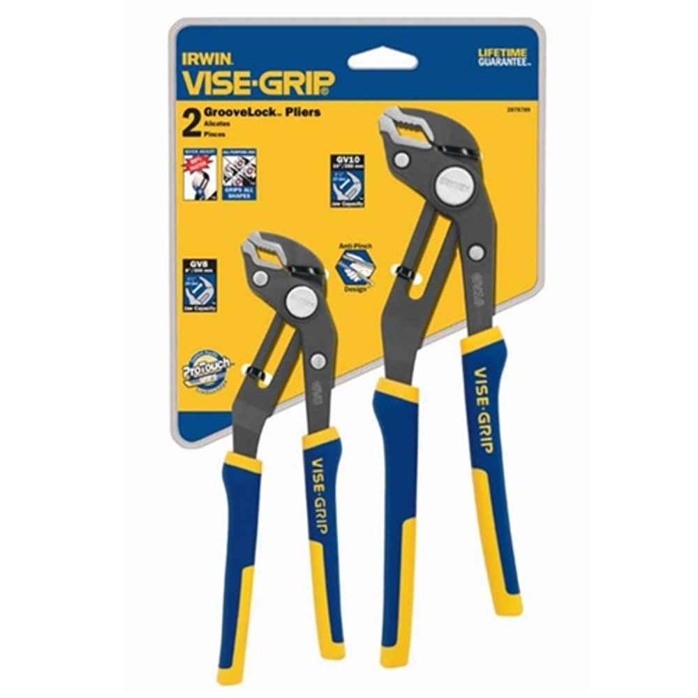 Irwin Vise-Grip 2078709 2 Piece GrooveLock Pliers Set Irwin Vise-Grip 2078709 2 Piece GrooveLock Pliers Set