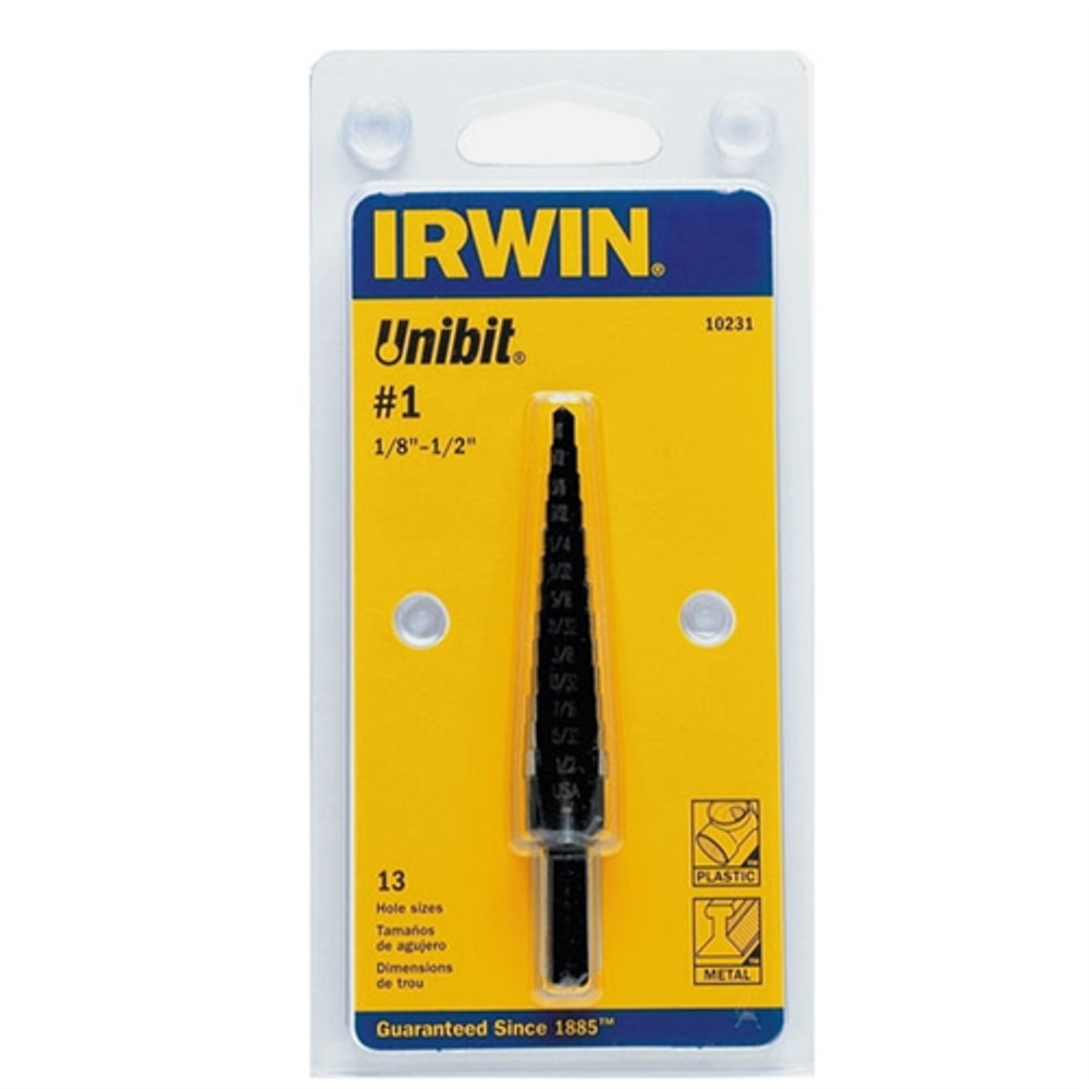 Irwin Vise-Grip 10231 #1 High Speed Steel Fractional Self-Starting Drill Bit - 1/8" - 1/2"