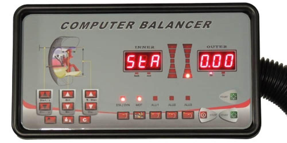 iDeal WB-953-B-iDEAL-BLK LED Touch Pad Limited Black Wheel Balancer iDeal WB-953-B-iDEAL-BLK LED Touch Pad Limited Black Wheel Balancer