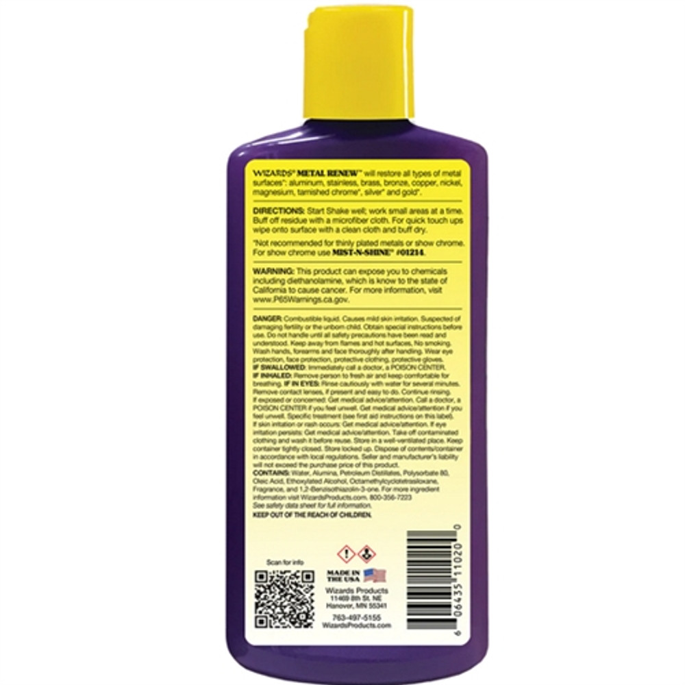 Wizard 11020 Metal Renew™ Liquid Polish, 8oz