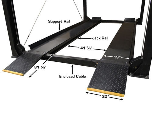 Atlas® ST-7000 Super Tall 4 Post Lift 7,000 lbs