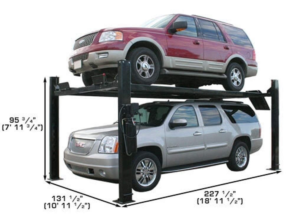 Atlas® Garage Pro 9000 Service/Parking 4 Post Lift Combo 2