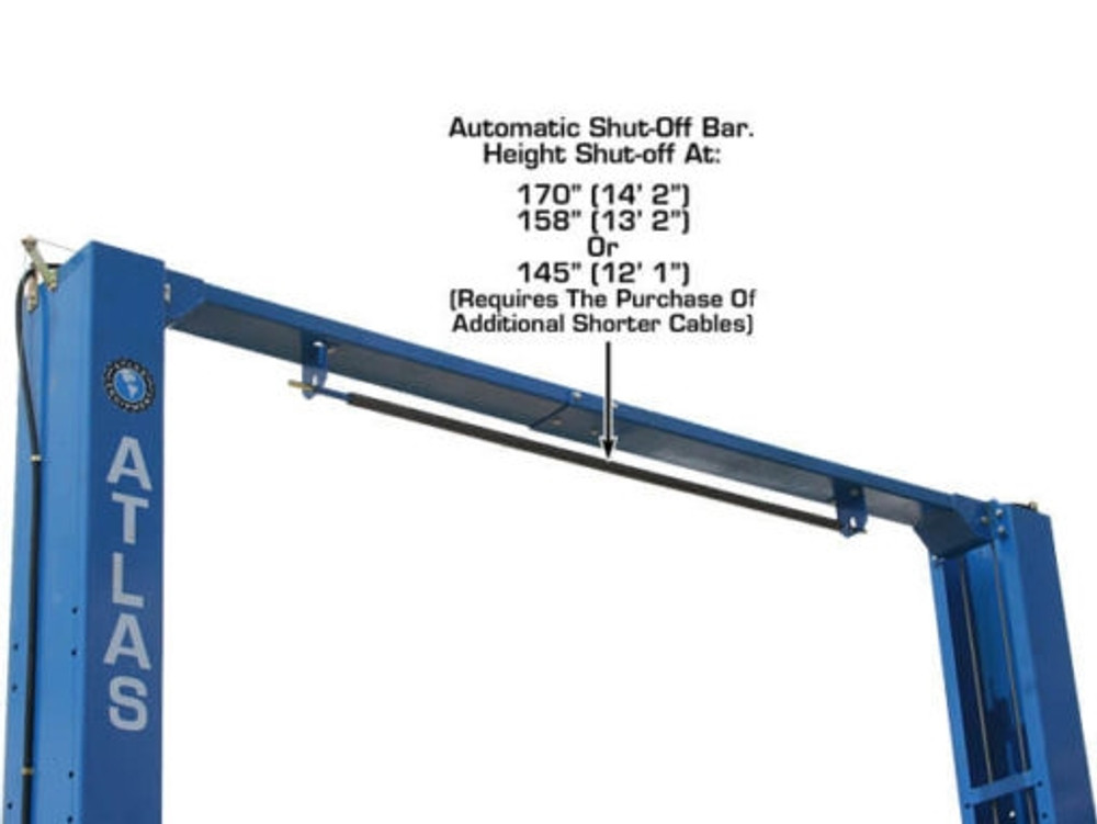 Atlas® PV12PX Adj Height Ex-Wide/Ex-Tall 2 Post Lift 12,000 lbs