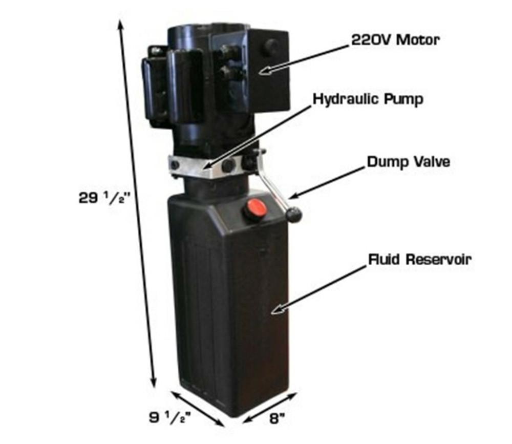 Atlas® Automotive Equipment XHP-POWERUNIT220vETL Electric/Hydraulic 220V Single Phase 60Hz 3HP Power Unit Atlas® Automotive Equipment XHP-POWERUNIT220vETL Electric/Hydraulic 220V Single Phase 60Hz 3HP Power Unit