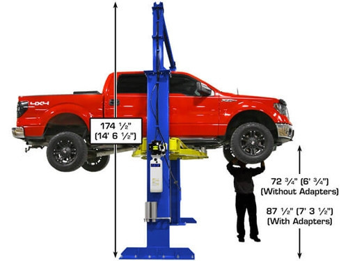 Atlas® Platinum PVL15 ALI Certified 2 Post Lift 15,000 lbs w/Ext Kit