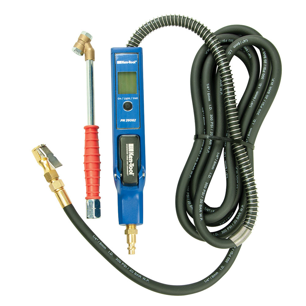 Ken-Tool 26082 Premium Digital Tire Inflator w/12' Hose