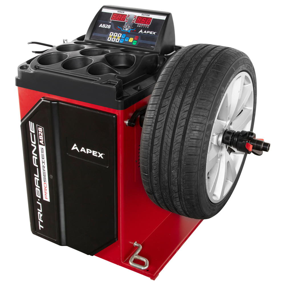 Apex AT26A Tire Changer and AB28  Wheel Balancer Combo