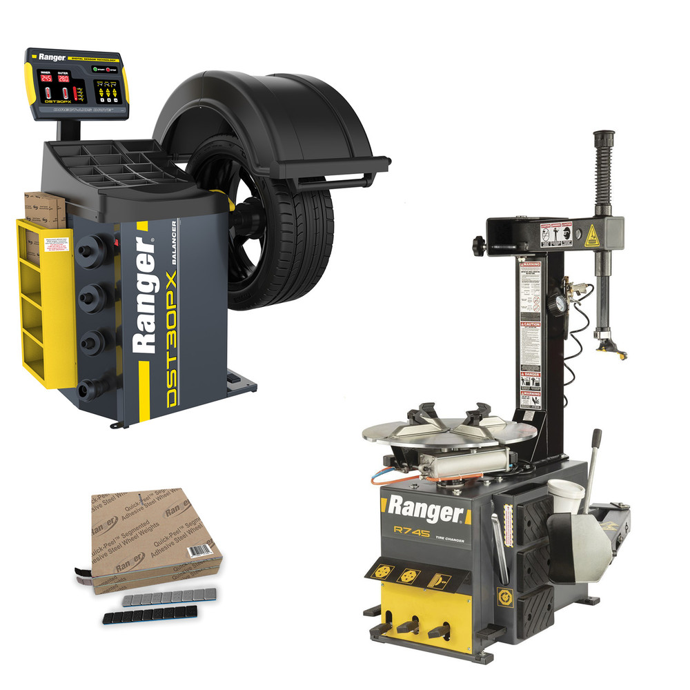 Ranger R745 RimGuard™ 21" Capacity Entry-Level Tire Changer & DST30PX Wheel Balancer Combo
