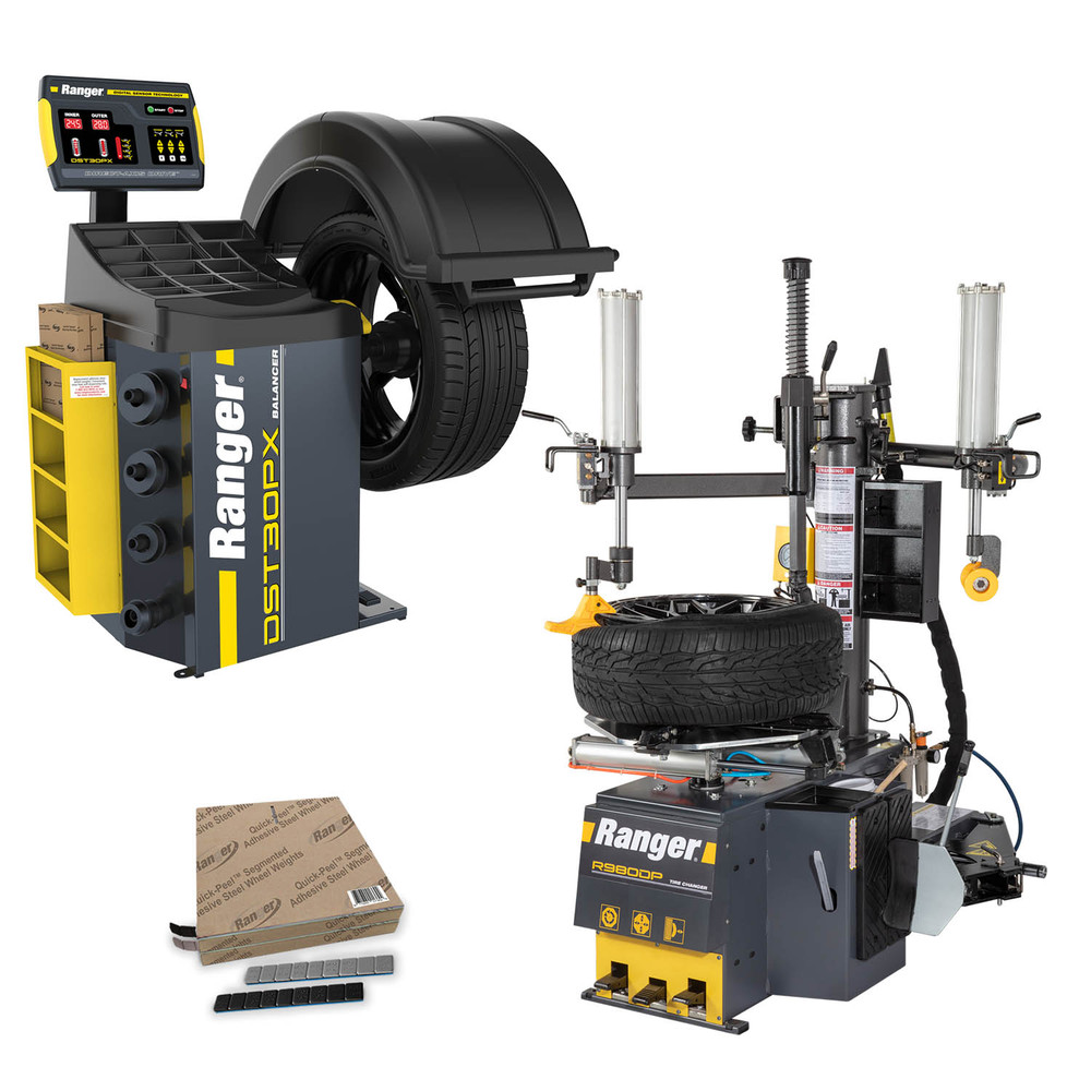Ranger R980DP Swing-Arm Tire Changer 220V & DST30PX Wheel Balancer Combo