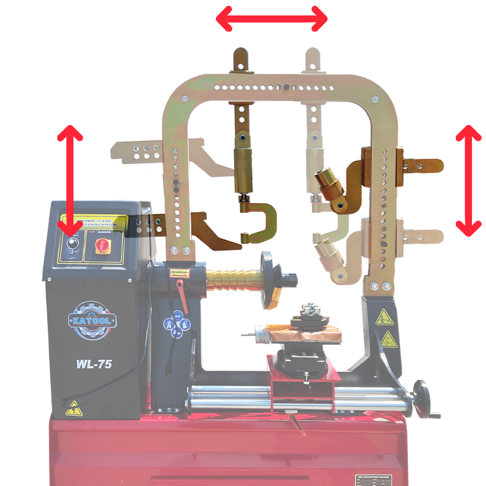 Katool KT-WL75 Rim/Wheel Straightening Machine w/Cutting Tool
