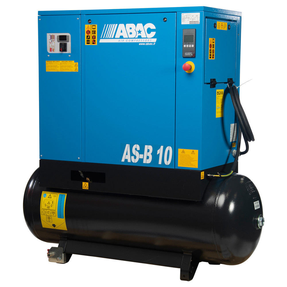 ABAC AS-10253TMD7 10HP 71G 3Ph Rotary Screw Air Compressor w/Dryer