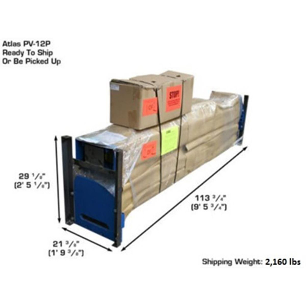 Atlas® PV12PX-3 Adj Height Ex-Wide/Ex-Tall 2 Post Lift 12,000 lbs w/3-Stage Arms