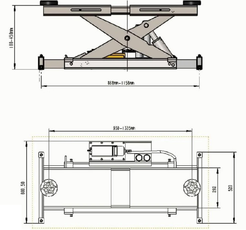 KaTool KT-4M110PA Four Post Alignment Vehicle Lift 11,000lbs