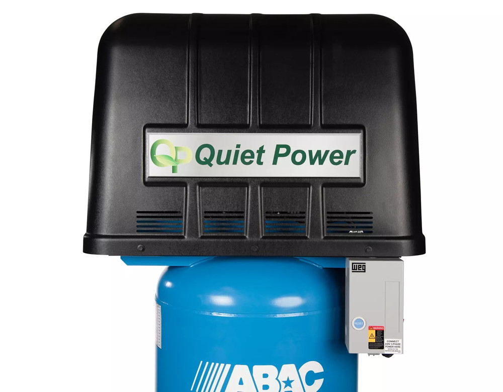 ABAC AB5-2180VQP 5HP 80G Vertical Quiet Power 2-Stage Air Compressor