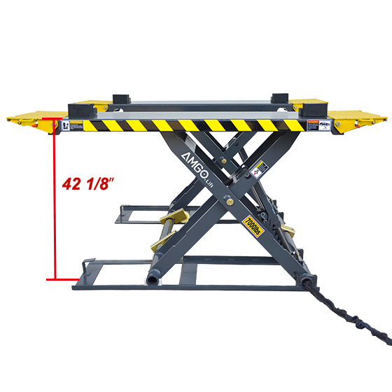 AMGO® Hydraulics MRL07 Mid-Rise Scissor Lift 7,000 lbs.