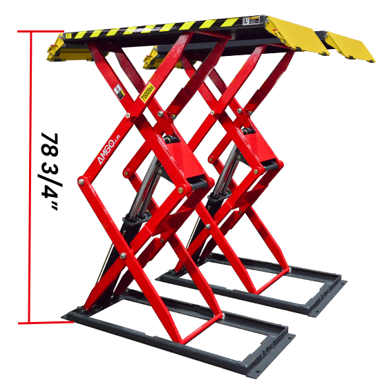 Copy of AMGO® Hydraulics XL-7 Low-Profile Full Rise Scissor Lift 7,000 lbs.