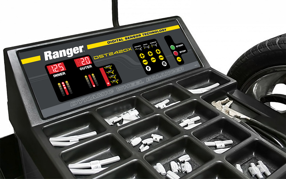 Ranger R76ATR-L Tilt-Back 110V Tire Changer w/Assist Tower & DST2420X Wheel Balancer Combo