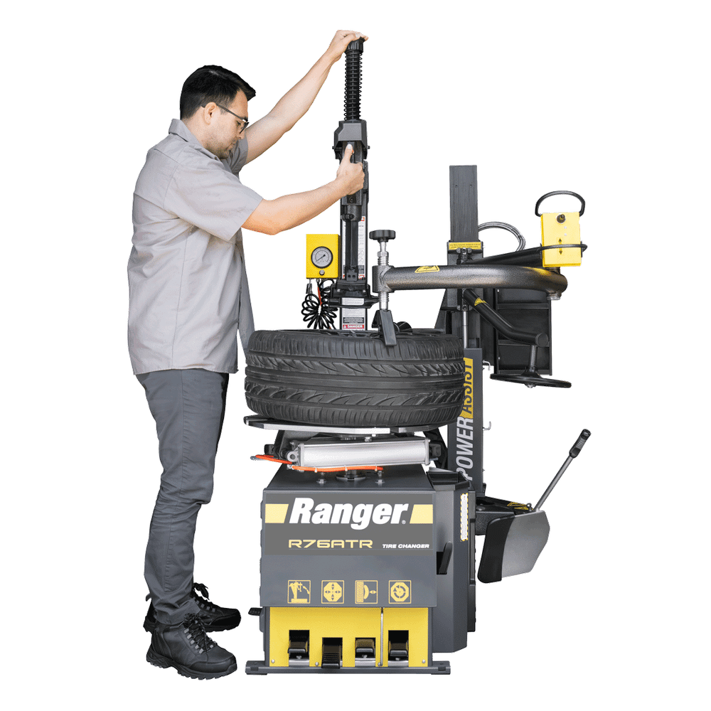 Ranger R76ATR-L Tilt-Back 110V Tire Changer w/Assist Tower & DST2420X Wheel Balancer Combo