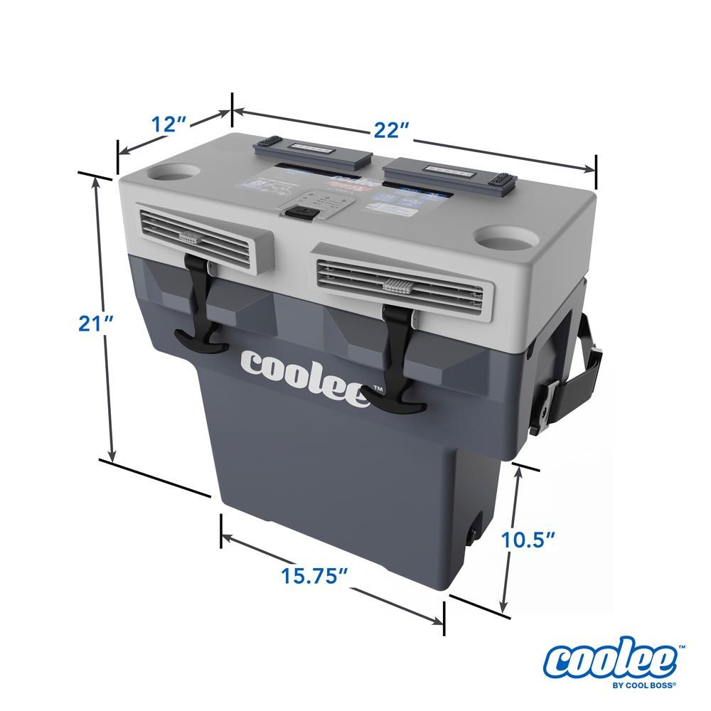 Cool Boss Coolee Tour-LX Portable Air Cooler, Ice Chest, Bluetooth