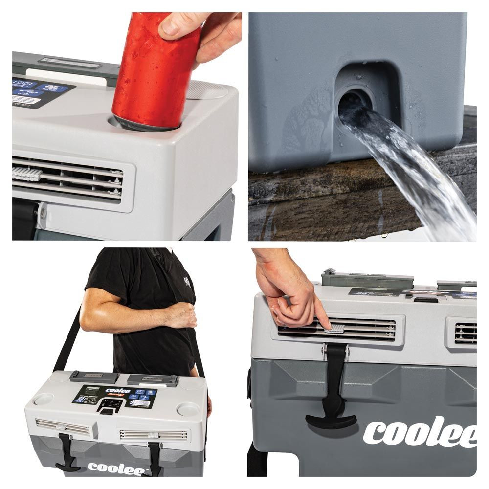 Cool Boss™ Coolee Tour-LX Portable Air Cooler, Ice Chest, Bluetooth Audio & Power Bank