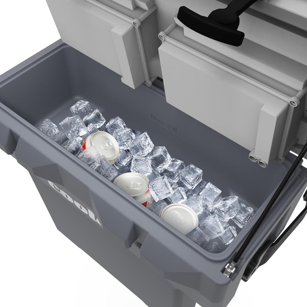 Cool Boss™ Coolee Tour-LX Portable Air Cooler, Ice Chest, Bluetooth Audio & Power Bank