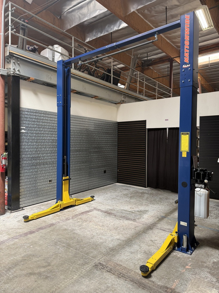 Nationwide NW10KC-E Symmetric Clearfloor Overhead Two Post Car Lift 10,000 lbs