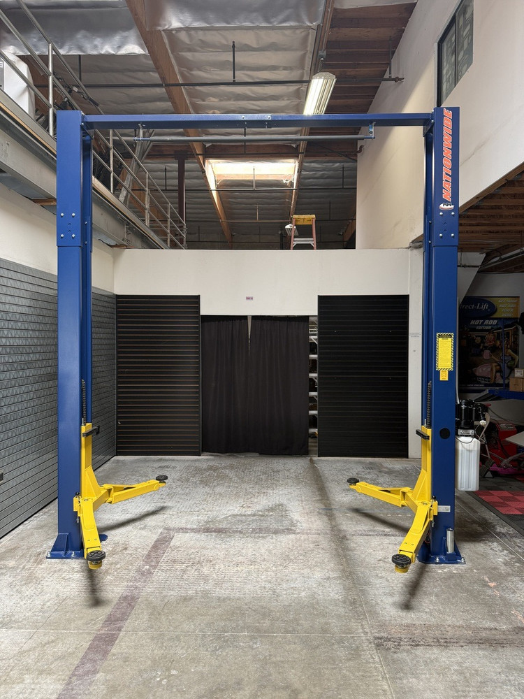 Nationwide NW10KC-E Symmetric Clearfloor Overhead Two Post Car Lift 10,000 lbs