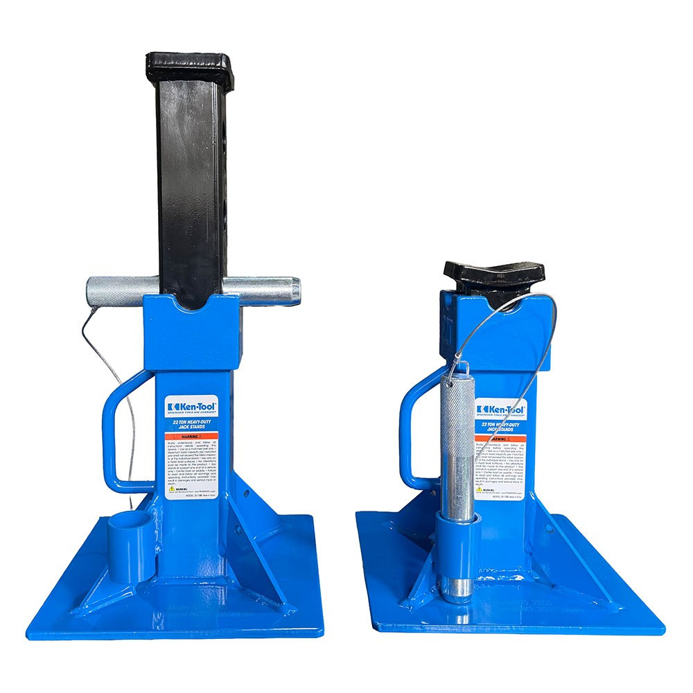 Ken-Tool 21100 22-Ton Heavy-Duty Jack Stand - Pair