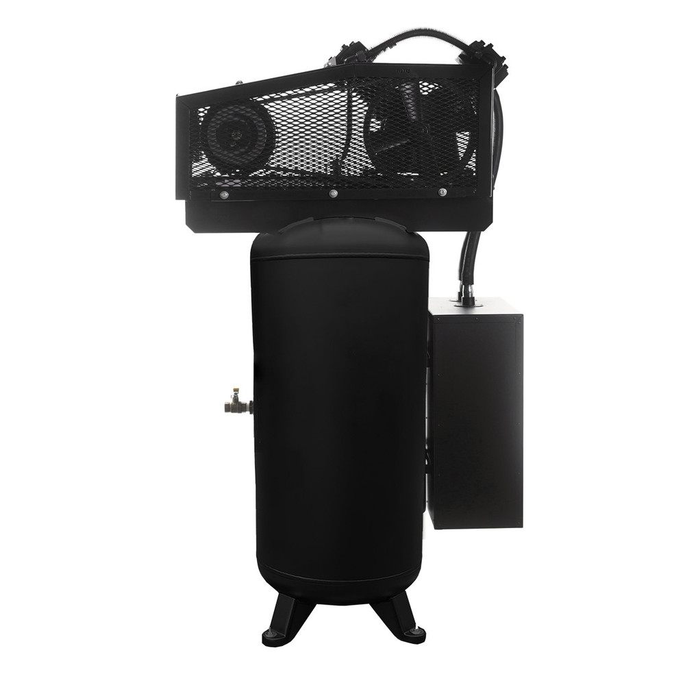 EMAX ESS05V060V1K Silent Air Industrial 5HP 2CYL Single Stage 19CFM 60G Air Compressor w/Kit