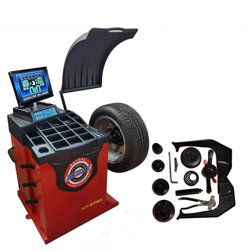 Katool KT-T850 Tilt-Back Tire Changer & KT-B750 Wheel Balancer Combo
