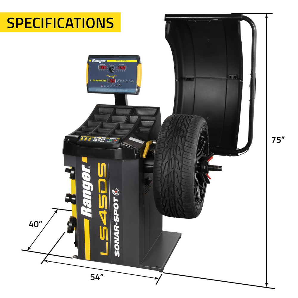 Ranger R980XR Swing-Arm Tire Changer & LS45DS Sonar 3D Wheel Balancer Combo