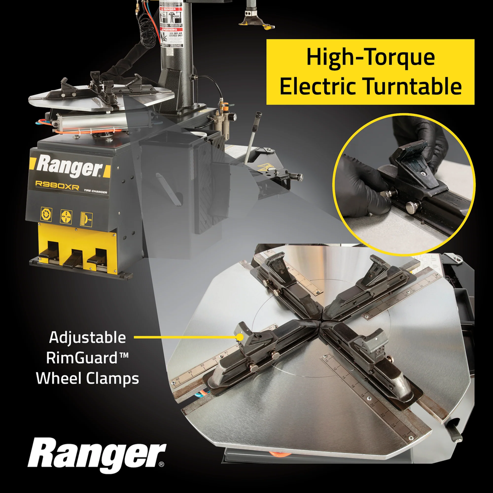 Ranger R980XR Swing-Arm Tire Changer & LS45DS Sonar 3D Wheel Balancer Combo